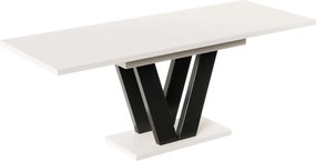 Stół z podstawą w kształcie litery V Lara rozkładany od 130 do 210 kaszmir