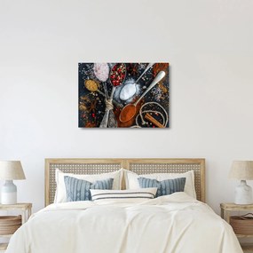 Obraz na szkle - przyprawy (70x50 cm)