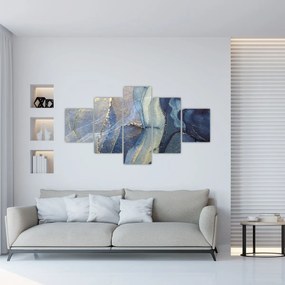 Obraz - Abstrakcja z użyciem tuszu alkoholowego (125x70 cm)