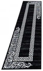 Dywan Miami grecki czarno-kremowy 80 cm x 300 cm