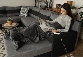 Elektryczny koc grzewczy MEDISA, ciemnoszary