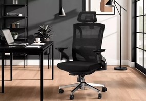 Dmiore – ergonomiczny fotel biurowy obrotowy z regulowanym zagłówkiem