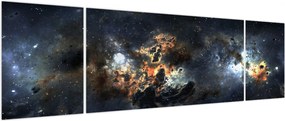 Obraz - Wszechświat z mgławicą (170x50 cm)