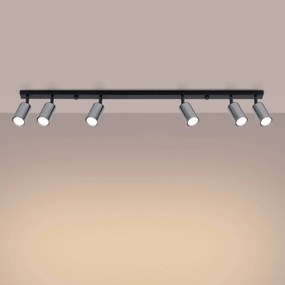 Listwa oświetleniowa WINX 6L czarna/chrom SOLLUX  LIGHTING