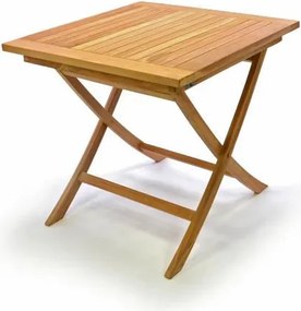 Stół ogrodowy DIVERO z drewna tekowego 80 x 80 cm