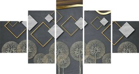Obraz abstrakcji (125x70 cm)