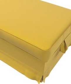 Pokrowiec na podnóżek Ektorp Bromma kolor żółty tkanina welwetowa