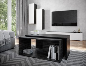 Stolik kawowy / Ława zestaw 2 szt. – 90 x 48 x 40 cm, Nowoczesny stolik do salonu, Stolik przy sofie z miejscem do przechowywania, Stolik w stylu gniazdowym