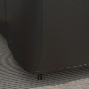 Outsunny Pokrowiec na meble ogrodowe L-kształtny wodoodporny pokrowiec na narożną sofę, przeciw UV, 250 x 250 x 79 cm, czarny | Aosom PL