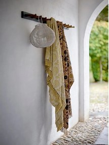 Żółty koc z mieszanki bawełny 130x155 cm Pratello – Bloomingville