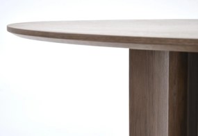 Okrągły orzechowy stół Caldo Halmar