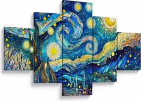 Obraz – Mozaika gwiaździstej nocy (125x70 cm)