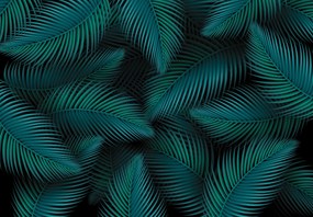 Fototapeta - Liście, grafika (196x136 cm)