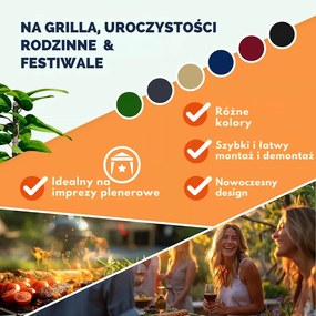 Pawilon CAPRI, 3x3m, zielona Casaria