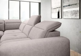 Narożnik COLOMBO L Lewostronny z elektryczną funkcją spania pojemnikiem ELEMENT 24 Jasny szary WERSAL