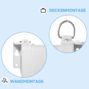 HOMCOM Ekran projekcyjny, 16:9, 84 cale, z pilotem, motorowy
