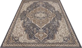 Dywan Terrain designerski Orientalny Ornament Brązowo-Czarny z krótkim włosiem 200 cm x 280 cm Certyfikat Oeko-Tex