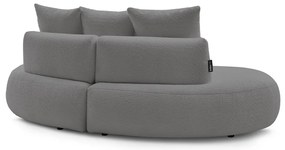 Jasnoszara sofa z materiału bouclé 260 cm Saint-Germain – Bobochic Paris