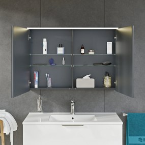 Szafka łazienkowa SOLO z oświetleniem LED i lustrem 100 cm