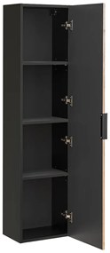 Szafka łazienkowa XILO BLACK WOTAN 80 35cm czarna/dąb COMAD