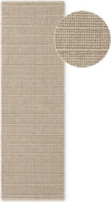 Beżowy wełniany chodnik tkany ręcznie 80x250 cm Camden Parker – Ted Baker