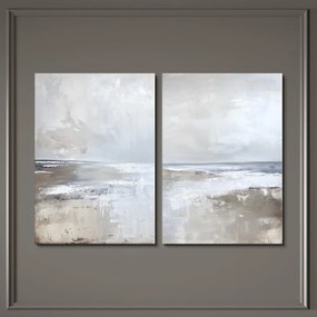 Obrazy z ręcznie malowanymi elementami zestaw 2 szt. 50x70 cm Breeze – Styler