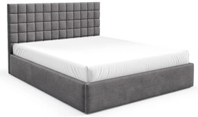 Ciemnoszare łóżko tapicerowane 3 rozmiary Z1-S52