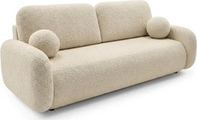 Sofa VIDI Rozkładana Dwuosobowa Beżowa Boucle Japandi