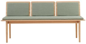 Jasnozielono-naturalna wełniana ławka Elba – Hammel Furniture