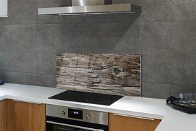 Panel szklany do Kuchni Naturalne Sęki i Słoje