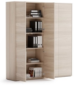 Szafa biurowa wysoka BLOCK Dąb naturalny