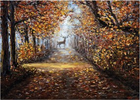 Obraz na szkle - Duch lasu (70x50 cm)