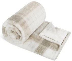 Bellatex Koc Korall Flutto pojedynczy Krata, 150 x 200 cm