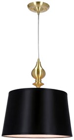 Wisząca lampa z czarnym abażurem - C8-R21
