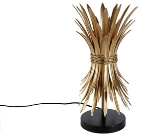 Lampa stołowa w stylu art deco złota - Wesley ArtDeco Oswietlenie wewnetrzne