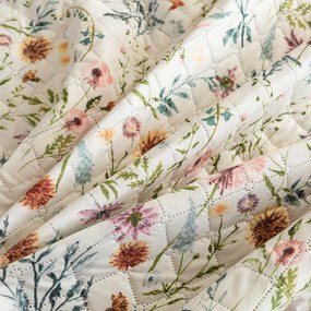 Narzuta na łóżko HERBALIS kremowa Rozmiar: 220 x 240 cm