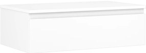 Mexen Orio szafka łazienkowa podumywalkowa 80 cm z blatem, 1 szuflada, biała mat - 91A10-08023-1-BFC01