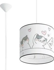 Lampa wisząca CAT 30 biała