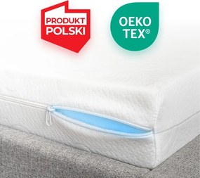 Materac Dwuosobowy 160x200 cm Kieszeniowy Sprężynowy Twardy (H3) LAGUNA 7 STREF