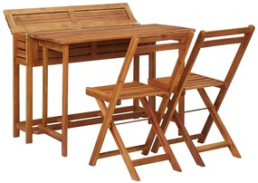 Drewniany stół i krzesła ogrodowe - Alfred