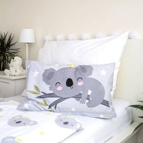 Szara bawełniana pościel dziecięca do łóżeczka 100x135 cm Koala "Sweet Dreams" – Jerry Fabrics
