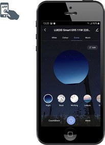 Zestaw 3 inteligentnych żarówek LED E27 A60 matowe RGBW 8,5W 806lm 2700K