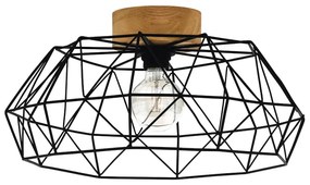 Lampa sufitowa w czarno-naturalnym kolorze PADSTOW – EGLO