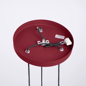Bordowa lampa wisząca ze szklanym kloszem ø 25 cm Orbital – Nice Lamps