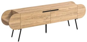 Szafka pod TV w dekorze dębu 195x57 cm Saluso – Marckeric