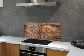 Panel szklany do Kuchni Organiczna Tekstura Deski