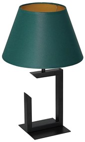 Lampa stołowa 1xE27/60W/230V 45 cm zielony/złoty