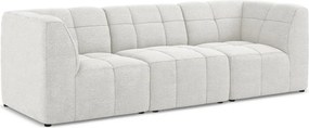 Biała sofa z materiału bouclé 255 cm Aloha – Makamii
