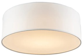 Lampa sufitowa biała 30 cm z LED - Drum LED Nowoczesny Oswietlenie wewnetrzne