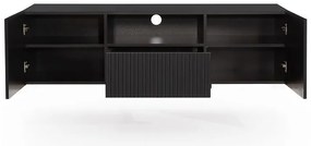 Szafka RTV wisząca Nicole 150 cm - czarny mat